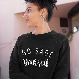 NEW Go Sage Yourself Oversized Sweatshirt S-5X top